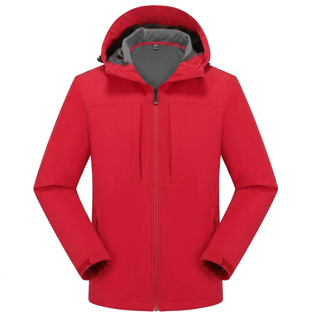 Chaqueta Softshell para Hombre Impermeable con Bolsillos de Cremallera