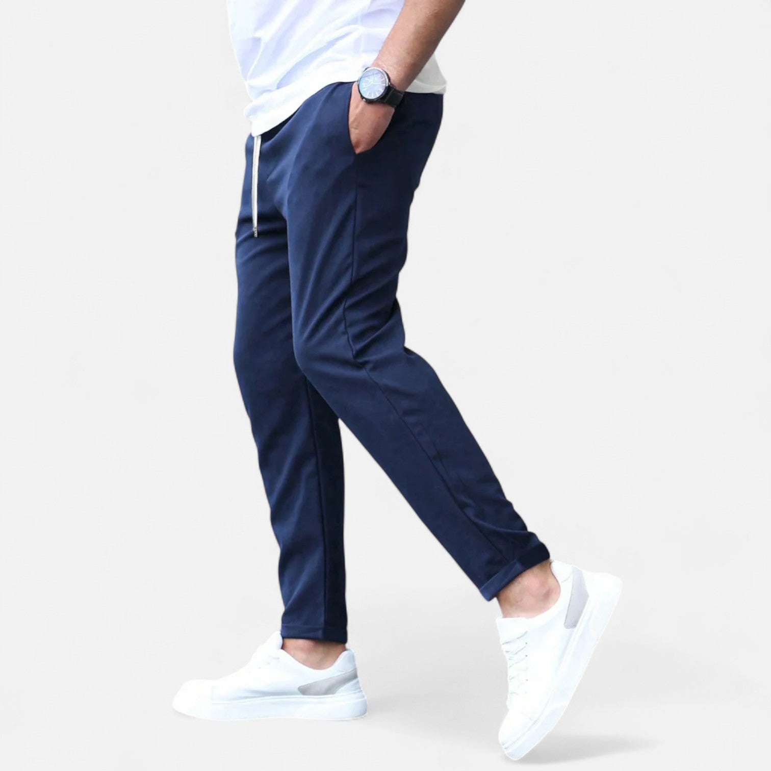 Pantalones Elásticos para Hombre – Comodidad Dinámica, Estilo Sofisticado