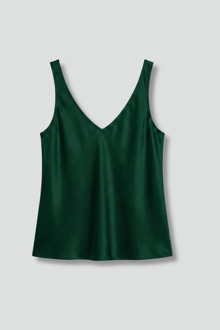 Camiseta de tirantes para mujer - top sin mangas con escote en V | casual