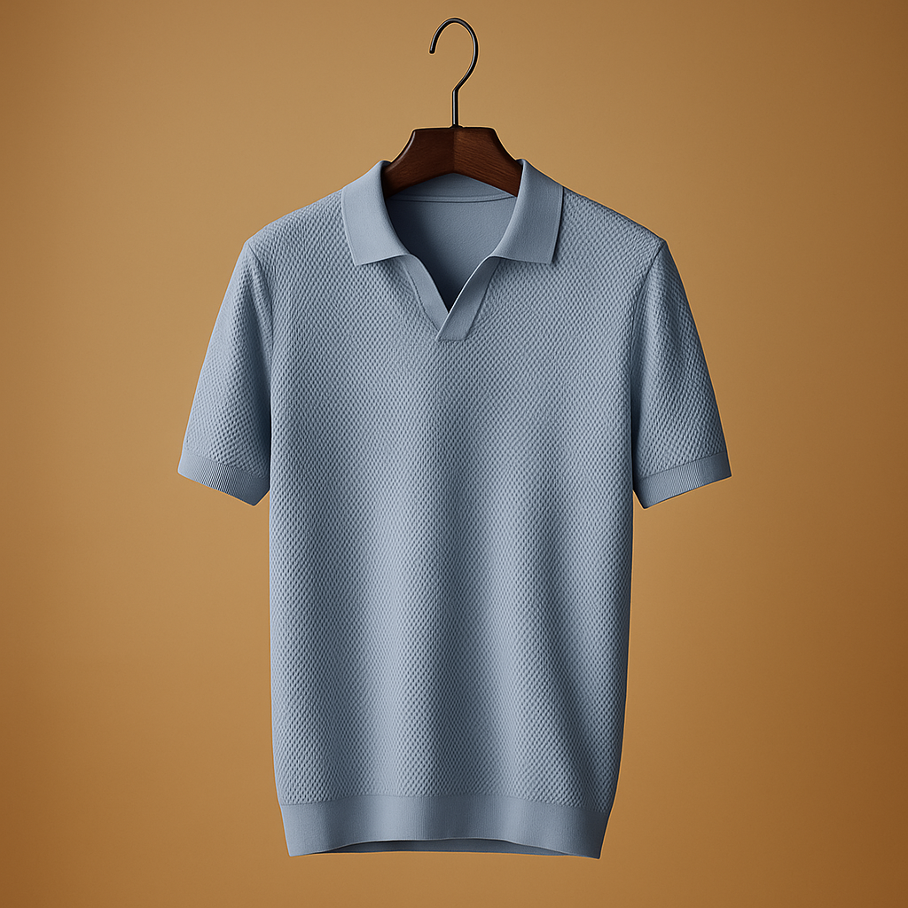 Polo de Manga Corta Ajustado para Hombre