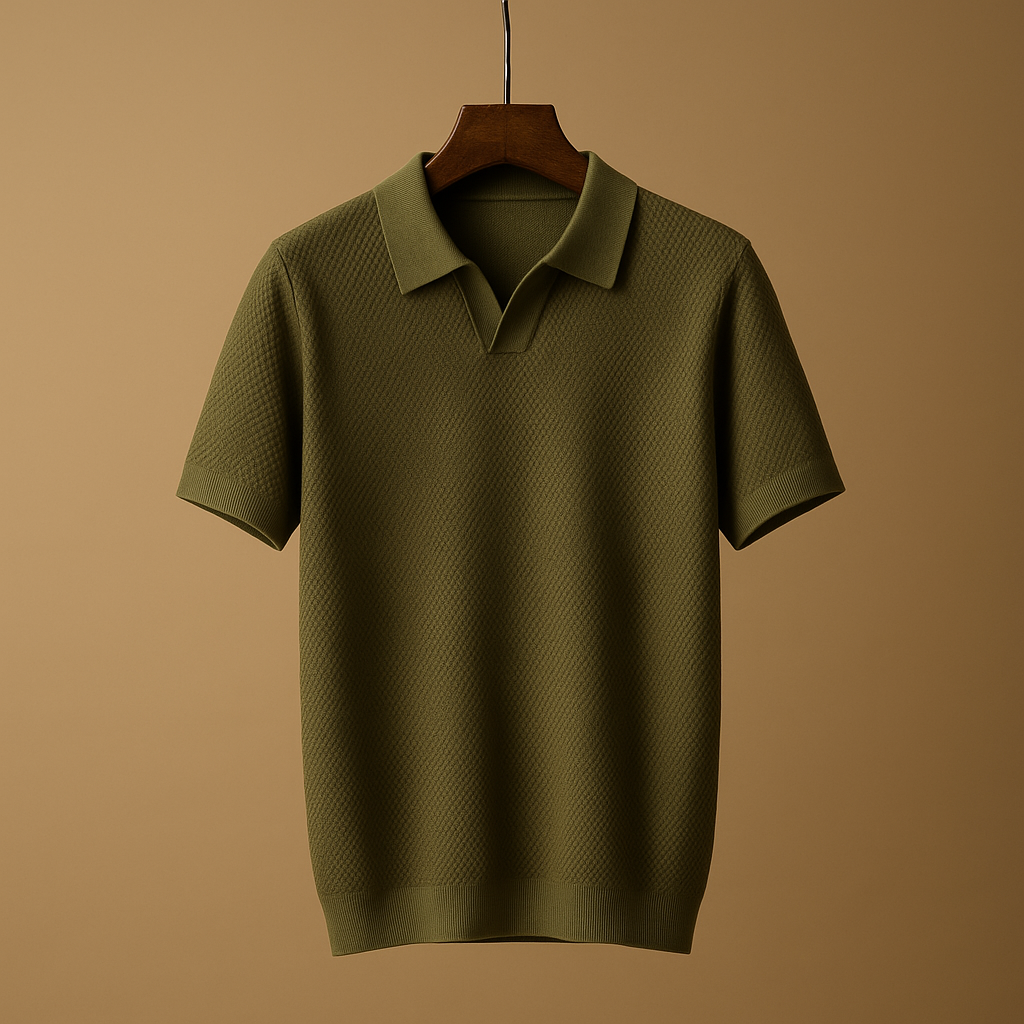 Polo de Manga Corta Ajustado para Hombre