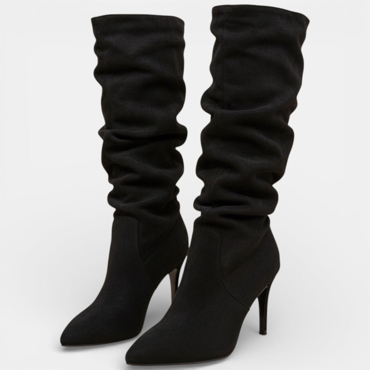 Botas de Mujer de Ante con Tacón de Aguja y Diseño Elegante y Sofisticado
