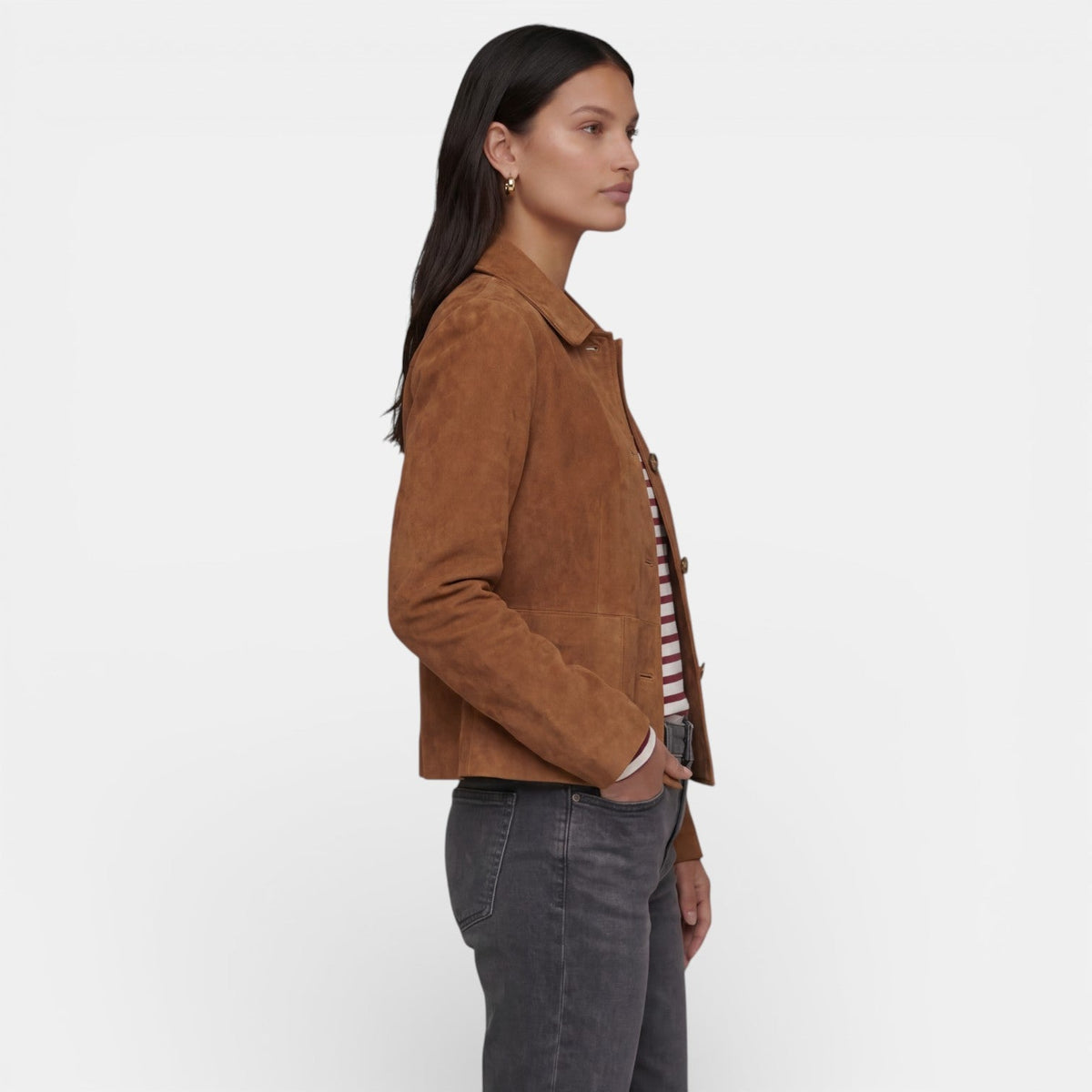 Chaqueta de Mujer con Diseño Ligero y Suave de Corte Versátil