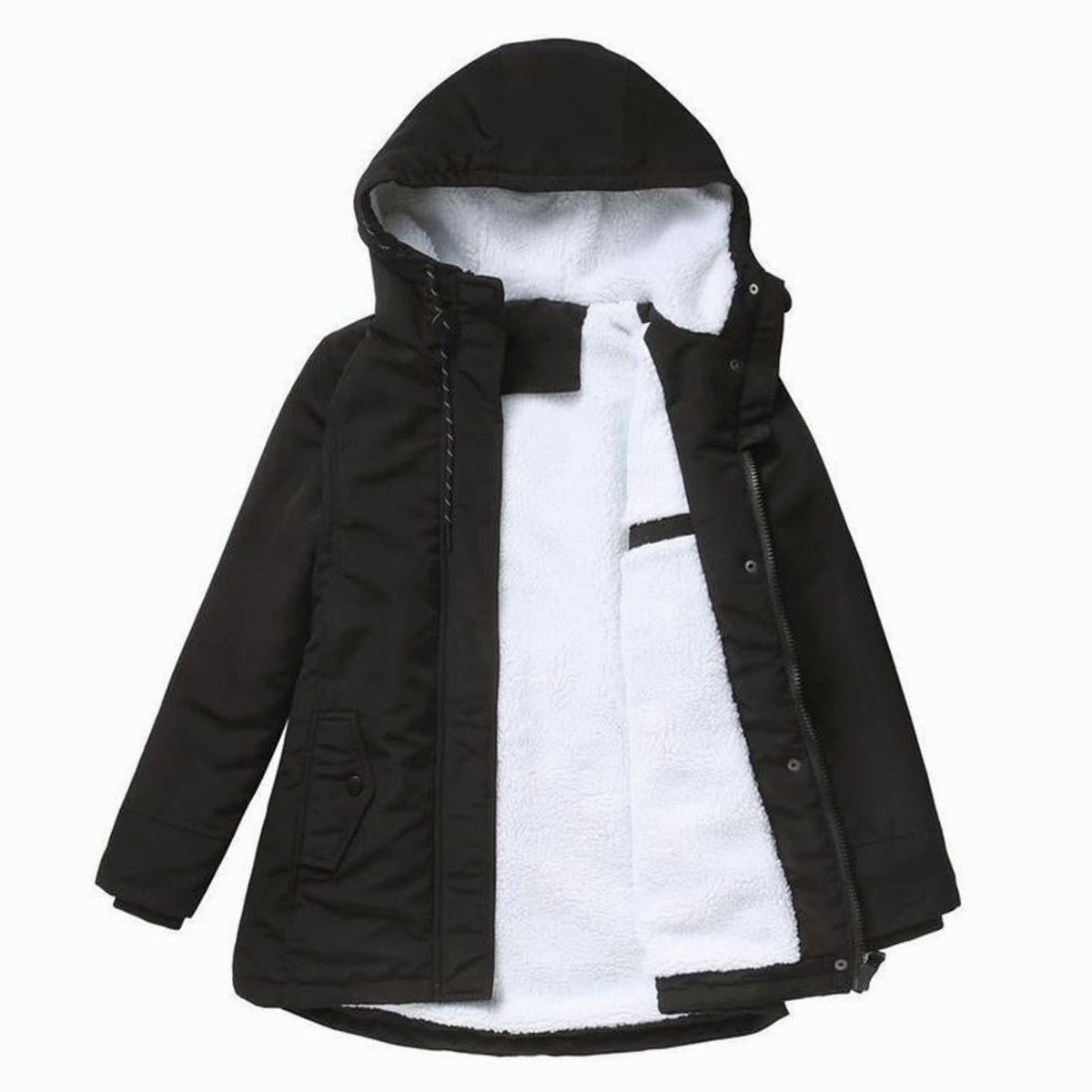 Parka de Mujer con Capucha Ajustable y Forro Suave de Aislamiento Térmico