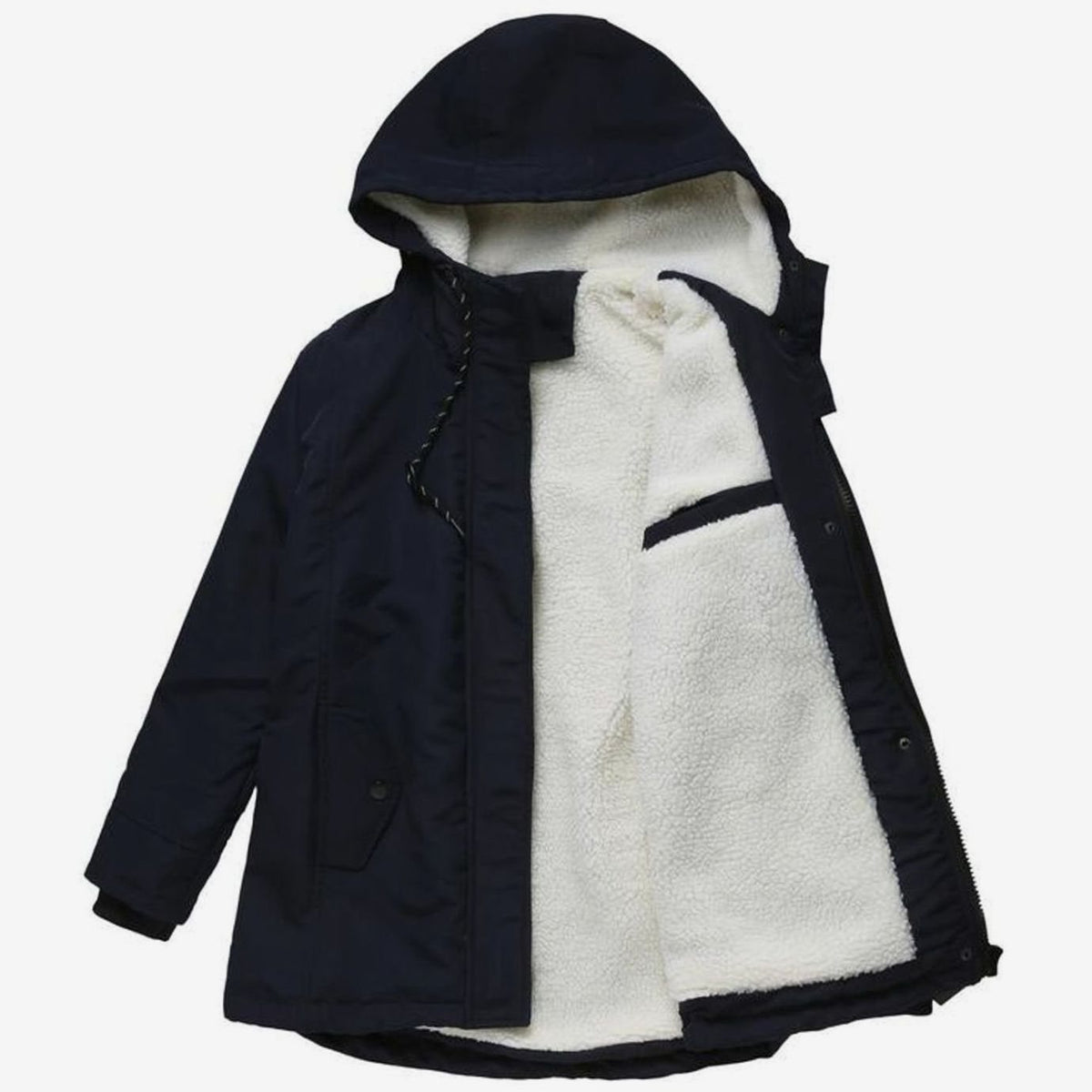 Parka de Mujer con Capucha Ajustable y Forro Suave de Aislamiento Térmico