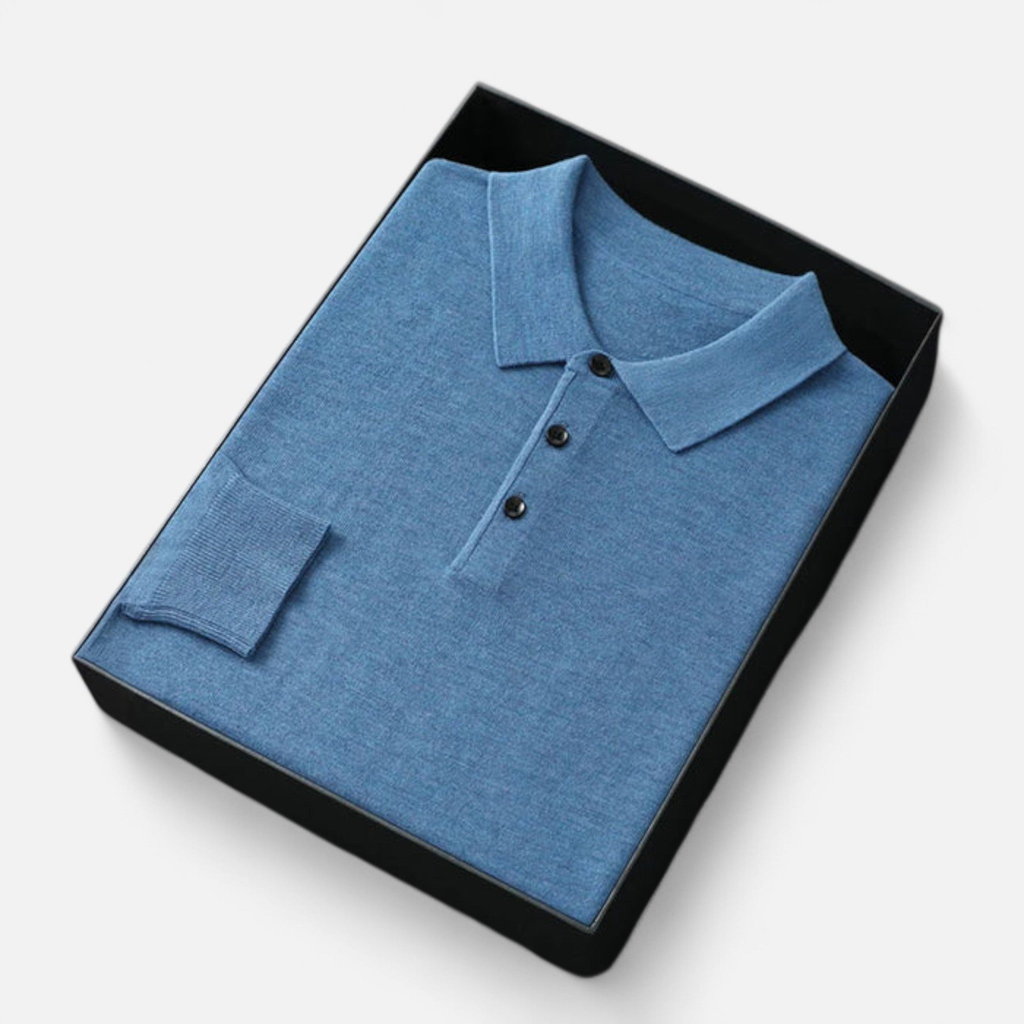 Camisa Polo Hombre Merino Suave Corte Clásico