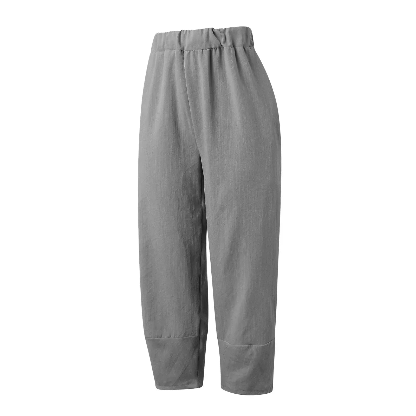 Pantalones de Pata Ancha para Mujer con Diseño Holgado y Corte Tobillero