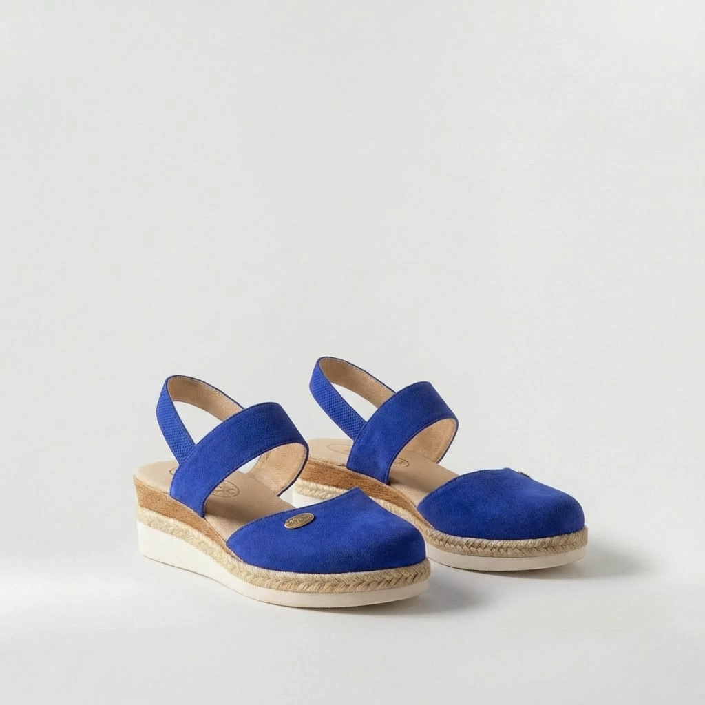Women's Espadrille Style Platform Sandals Linen Wedge Shoes