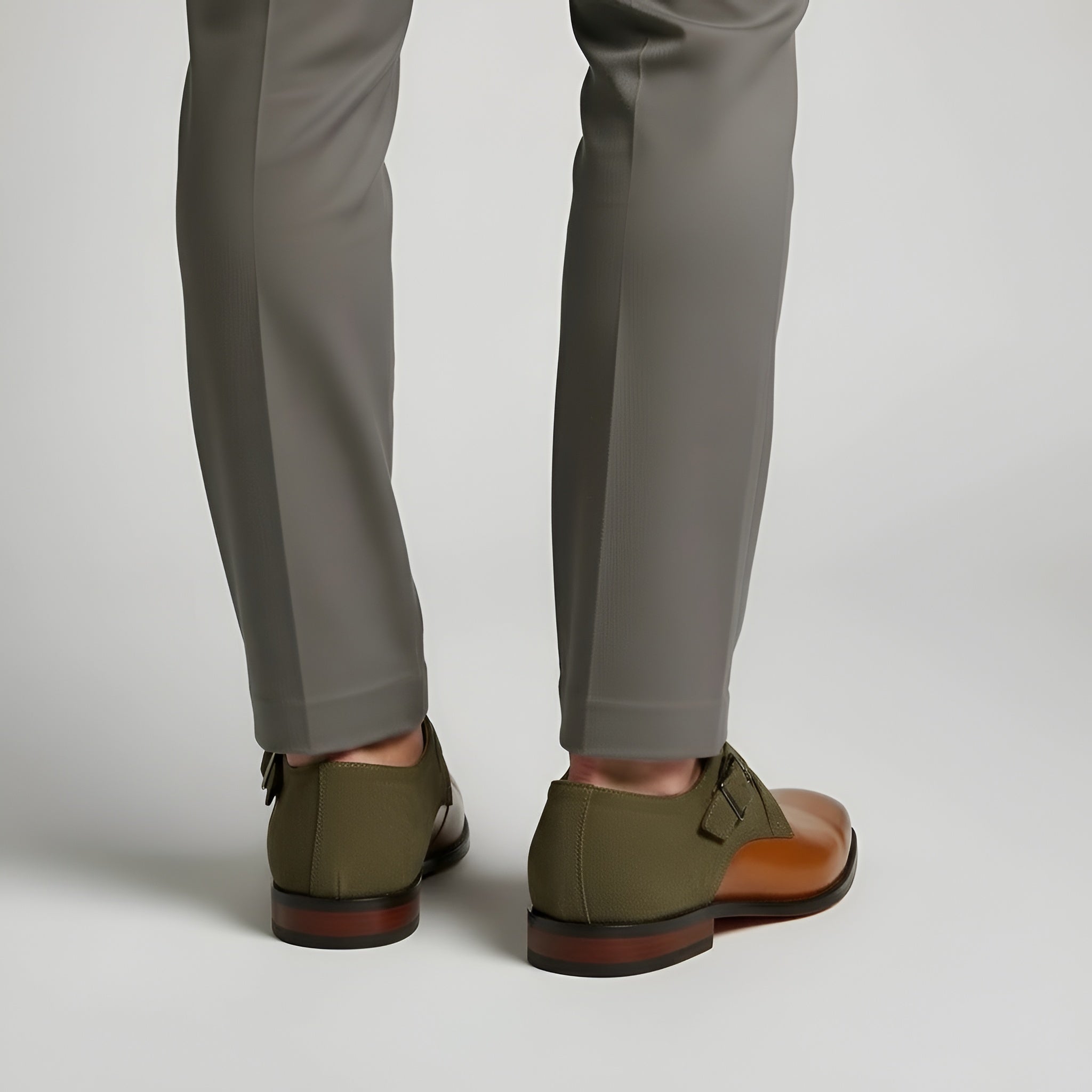 Pánské formální boty s přezkou Monk Strap z umělé kůže