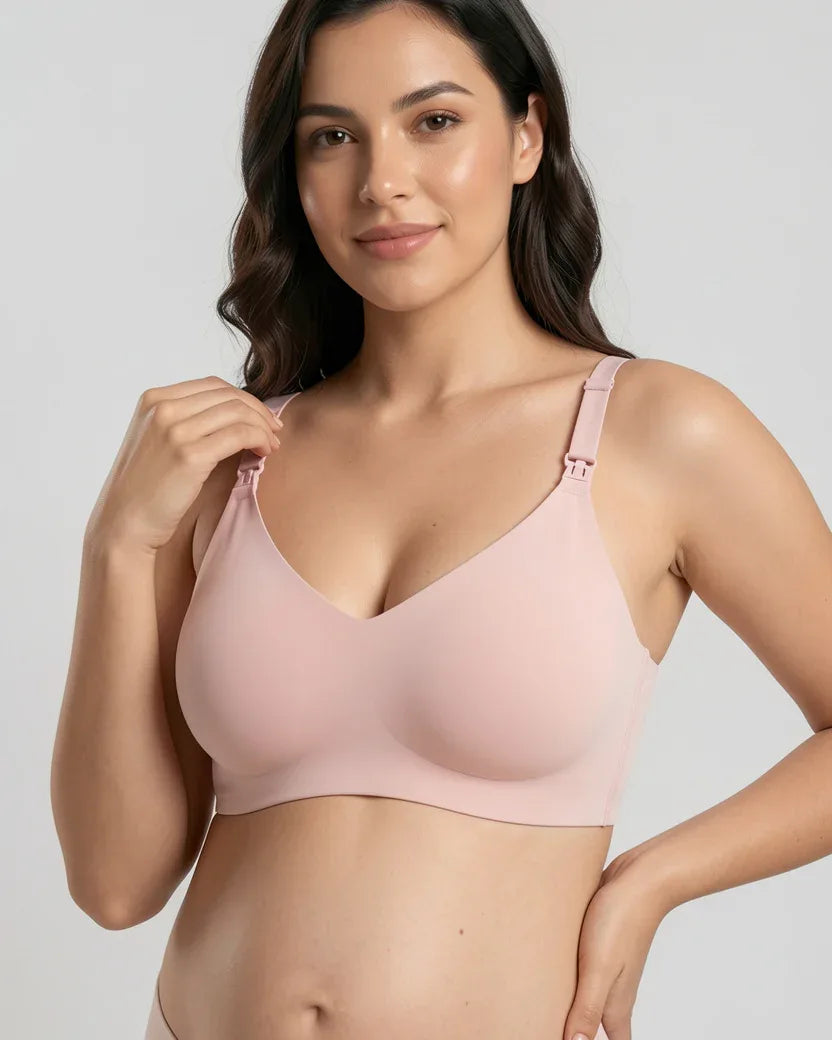 Maternity nursing bra without underwire