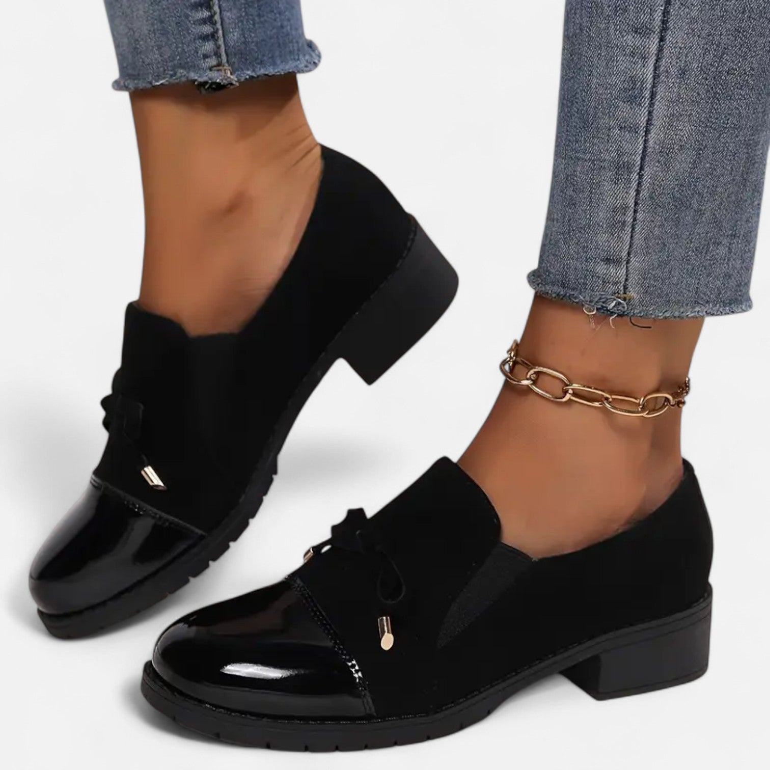 Mocasines Retro Lazo Mujer