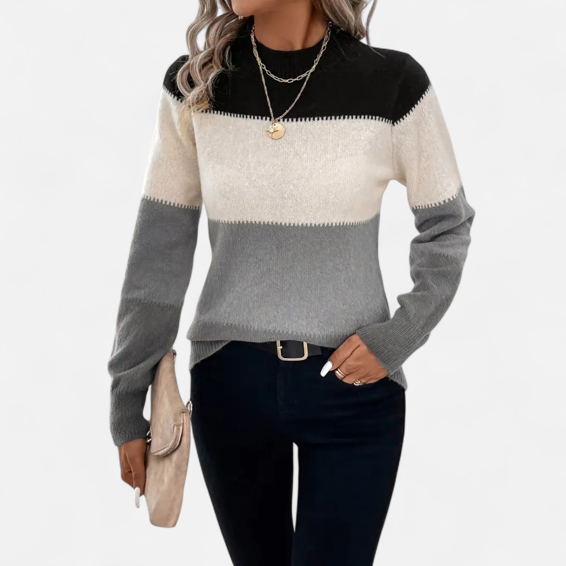 Jersey de Cuello Alto Clásico para Mujer