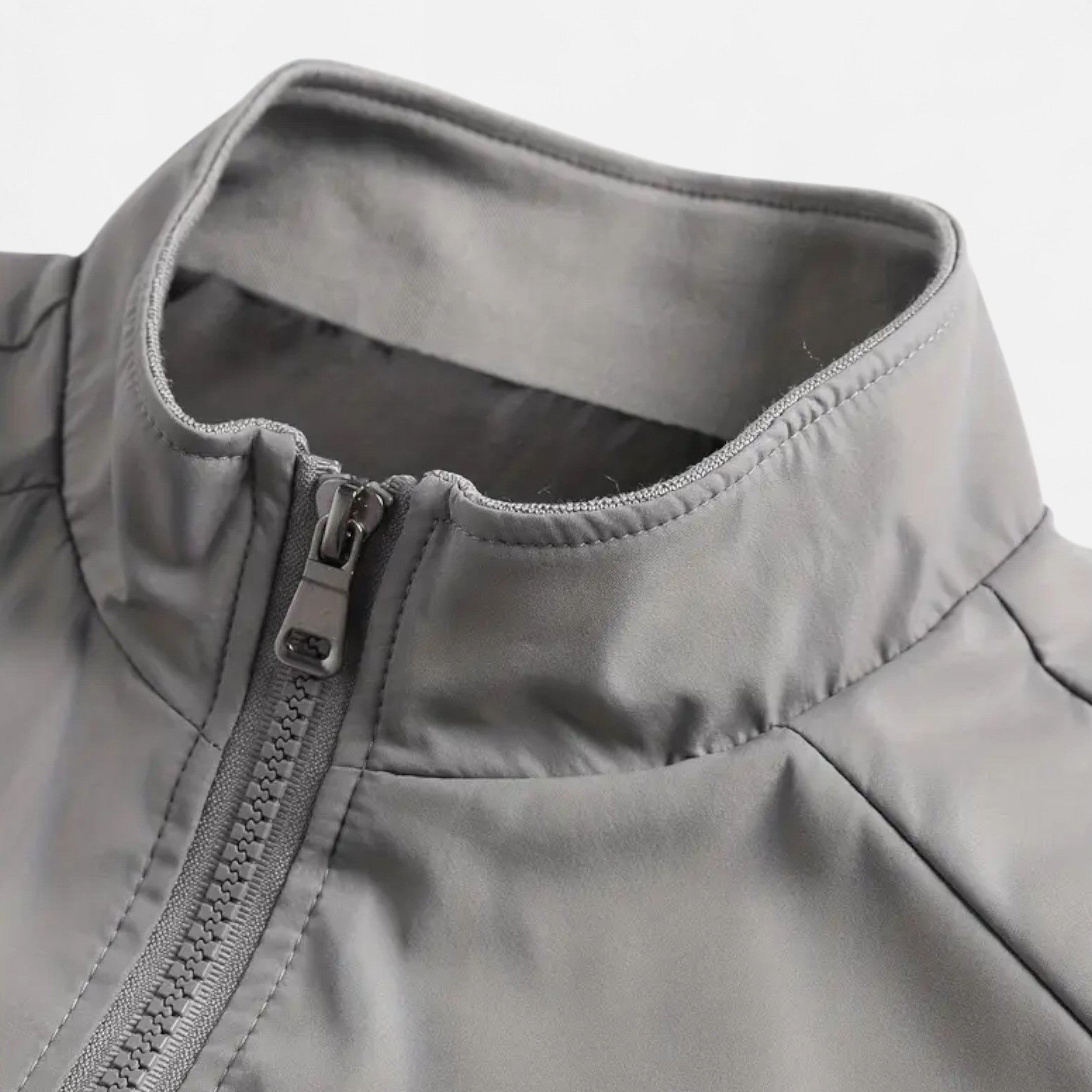 Chaqueta Ligera Hombre Cremallera Cuello Alto