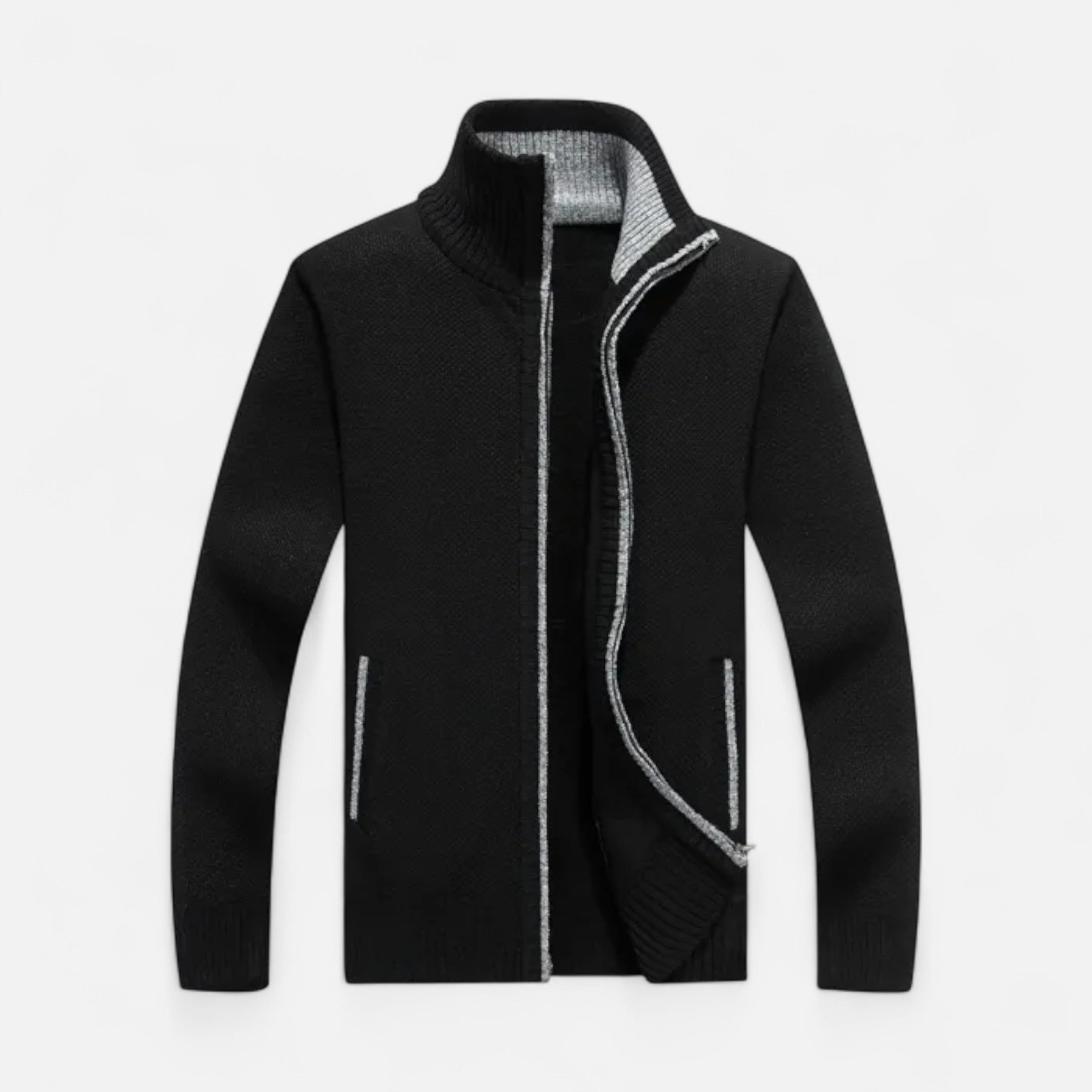 Jersey Hombre Invierno Tejido con Cremallera