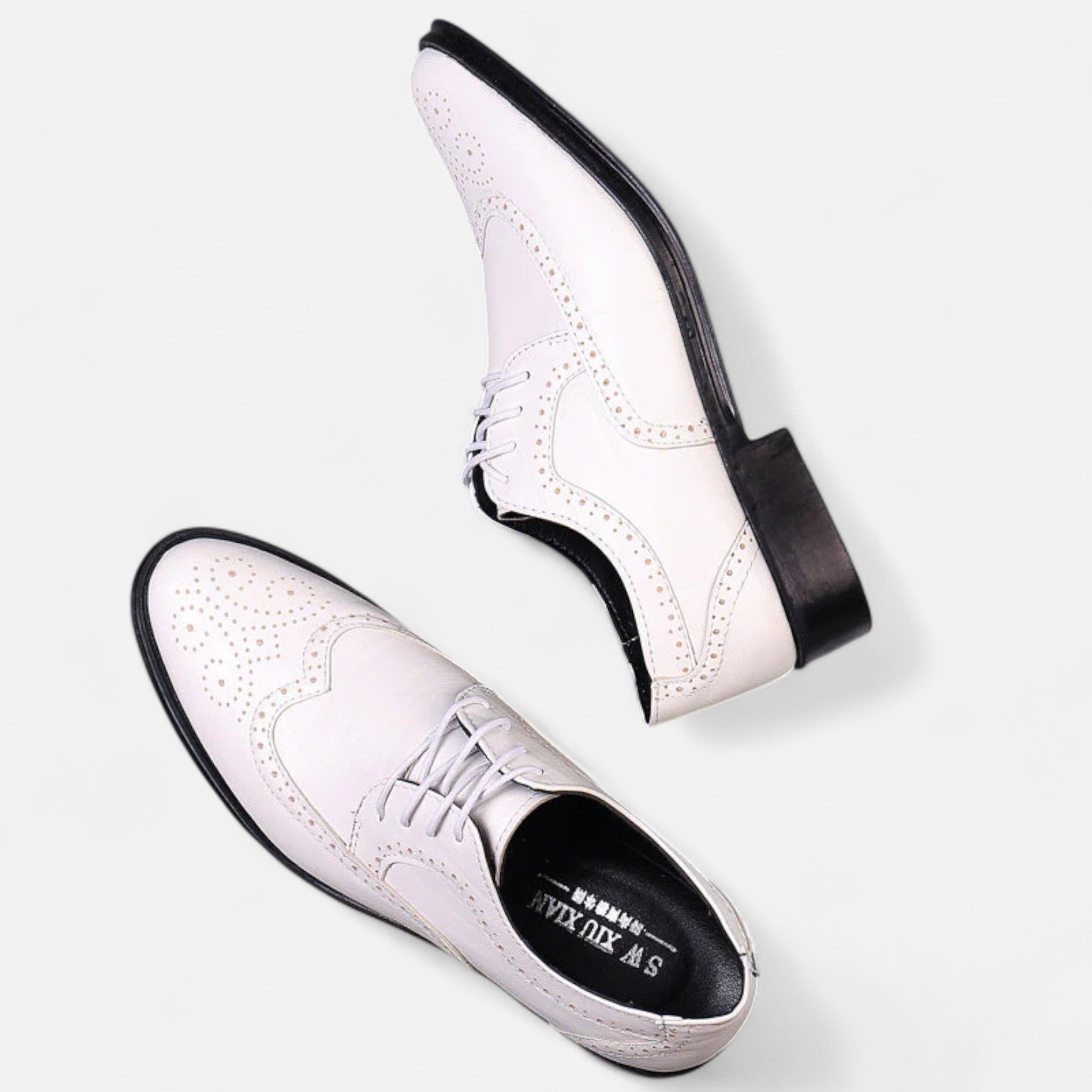 Zapatos Formales Hombre Estilo Inglés Perforado