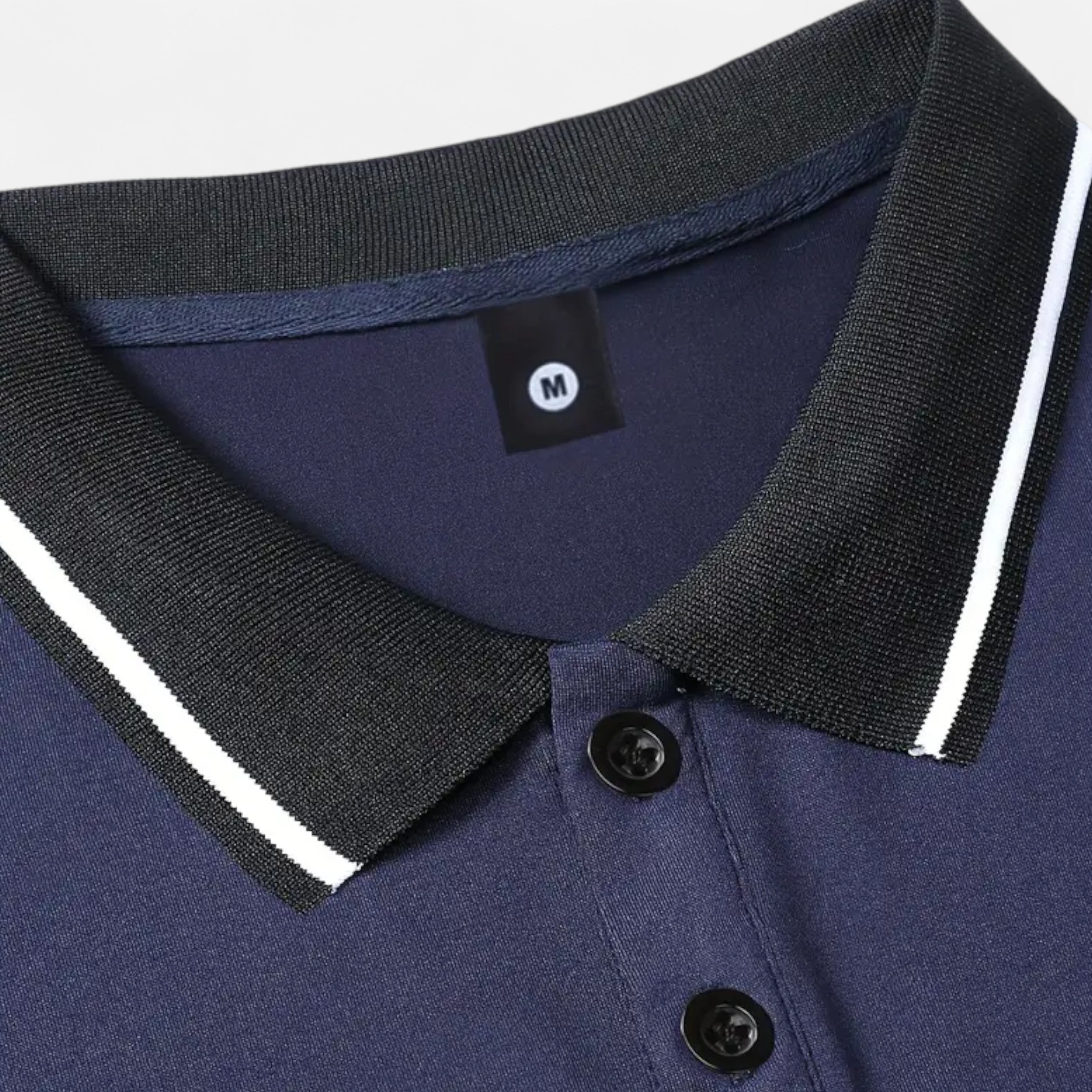 Polo Hombre Manga Larga Estilo Rugby Casual