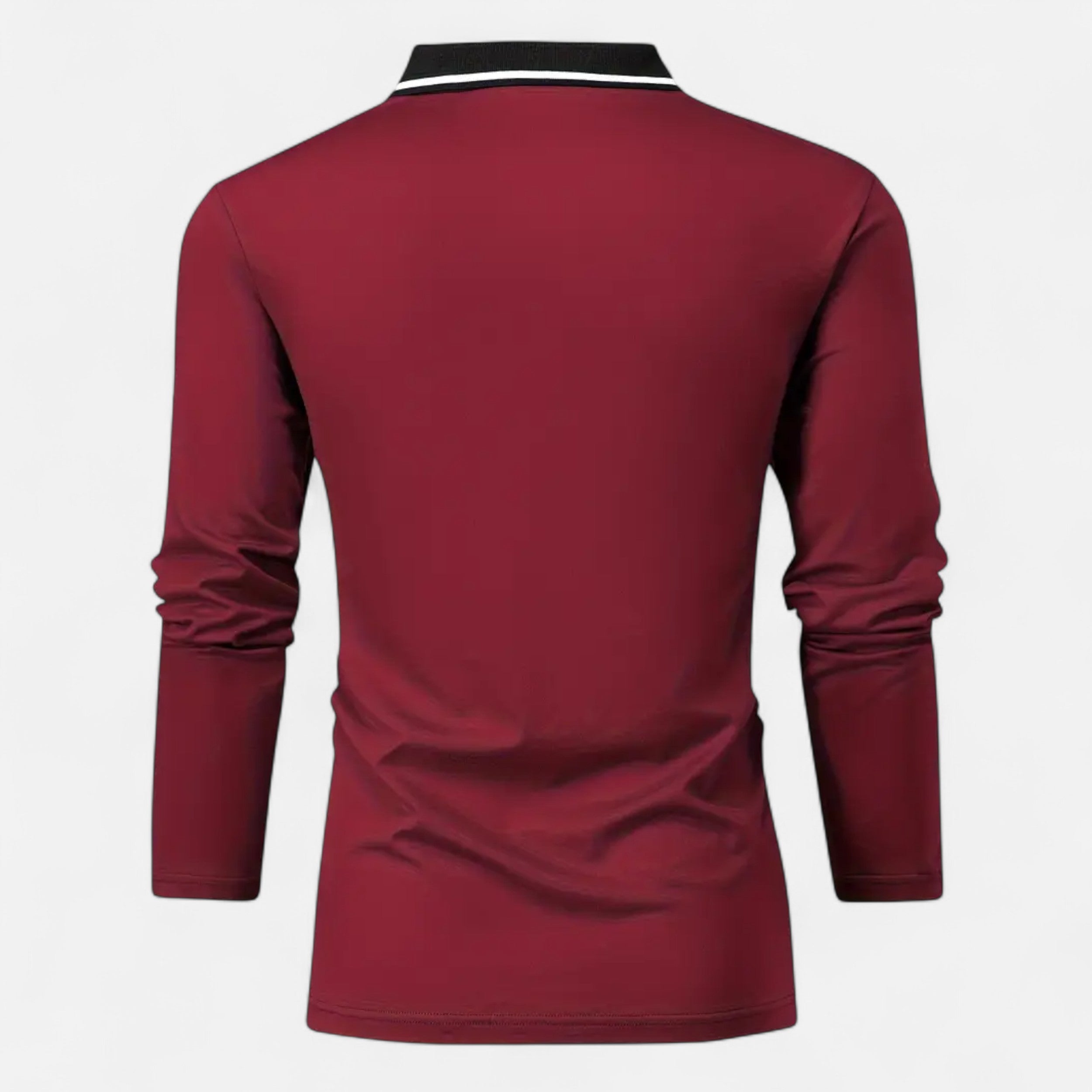 Polo Hombre Manga Larga Estilo Rugby Casual