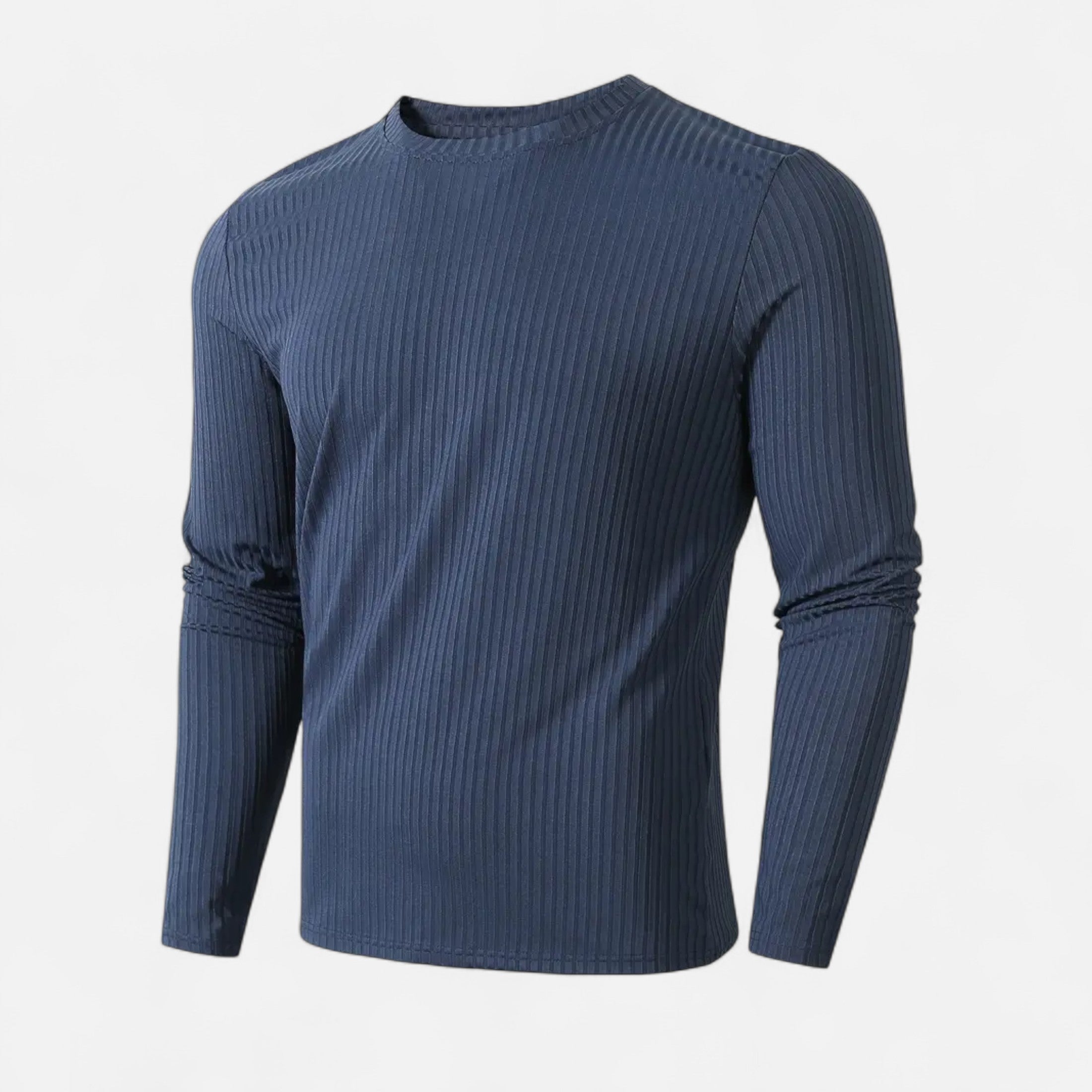 Camiseta de Manga Larga Acanalada para Hombre