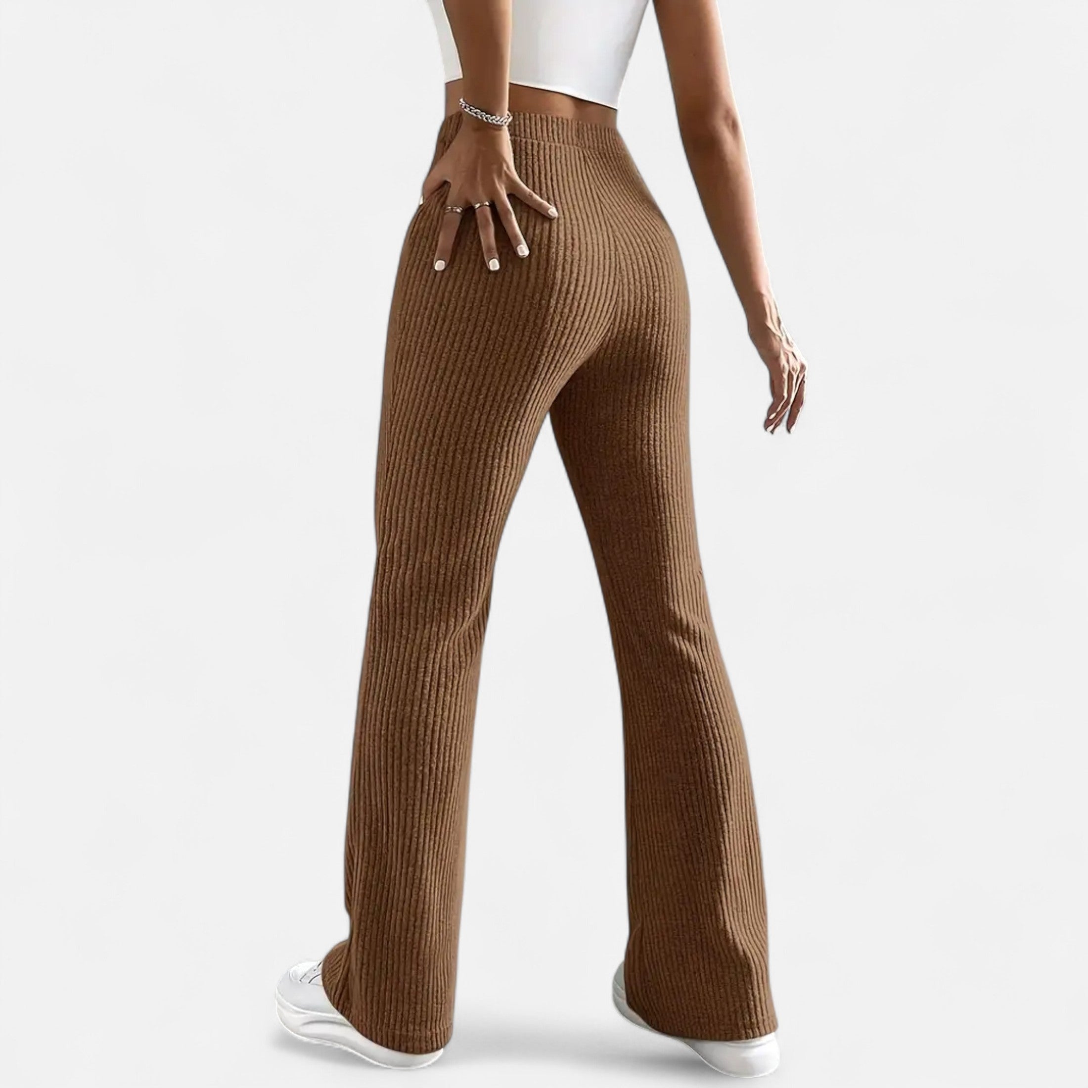 Pantalón Elegante Cintura Alta Mujer