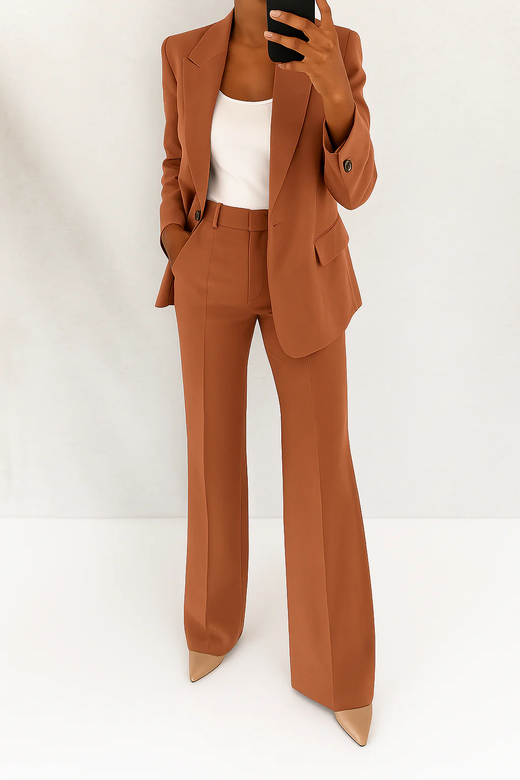 Conjunto de Mujer de Blazer y Pantalón con Corte Moderno para Oficina