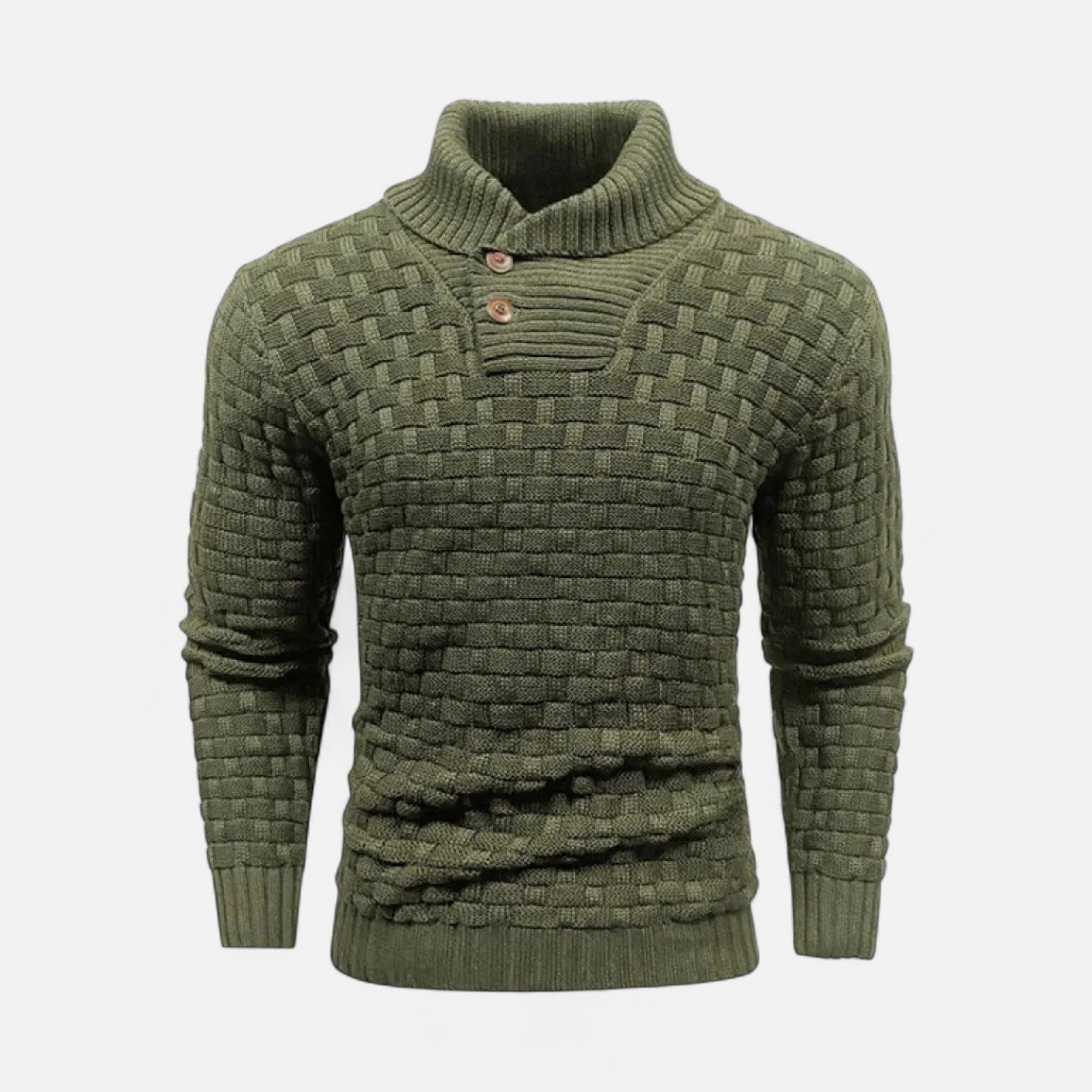 Jersey Hombre Invierno Cuello Alto Térmico