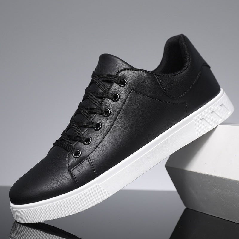 Zapatillas Urbanas de Cuero Sintético para Hombre Tenis Casuales con Cordones
