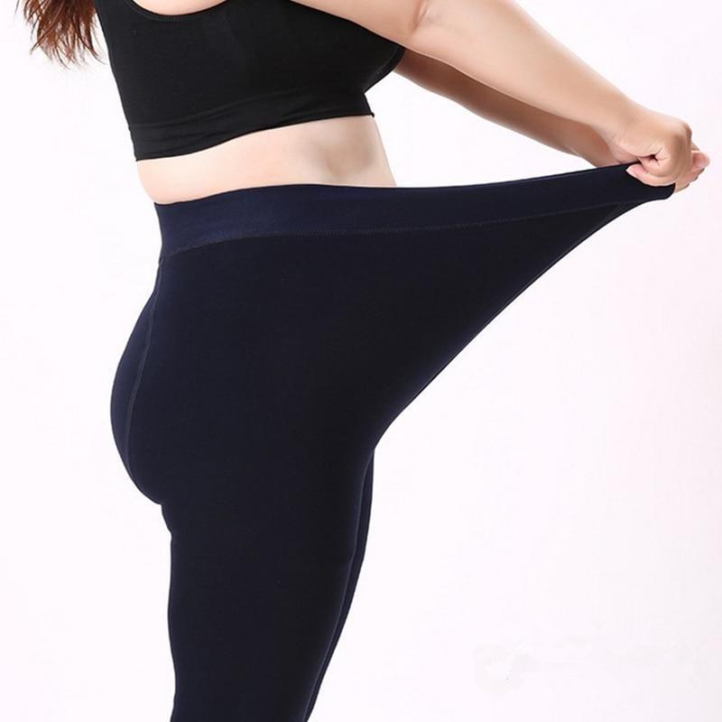 Leggings termici da donna in nylon ed elastan con doppio strato interno in pile