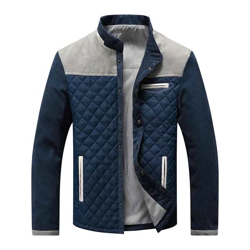 Chaqueta Acolchada Ligera para Hombre con Corte Regular y Largo a la Cadera