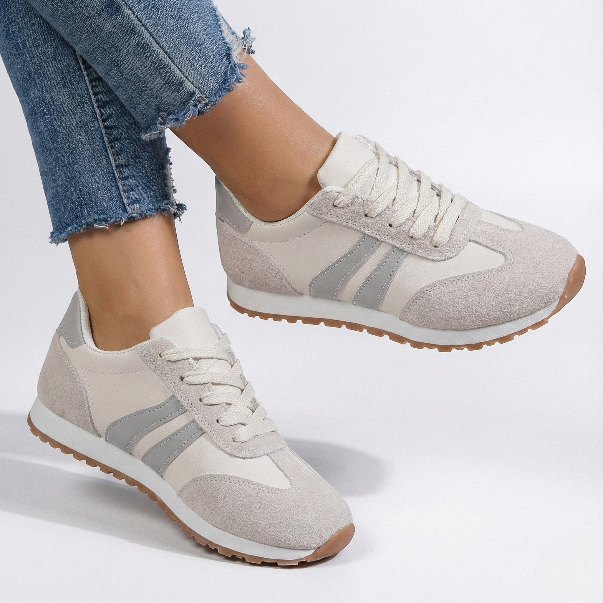 Zapatillas de Deporte para Mujer Tenis Casuales Transpirables con Suela Gruesa