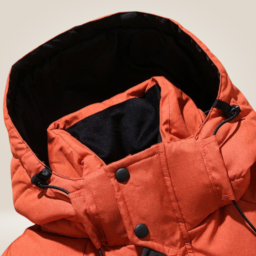 Veste matelassée en duvet pour homme avec finition déperlante