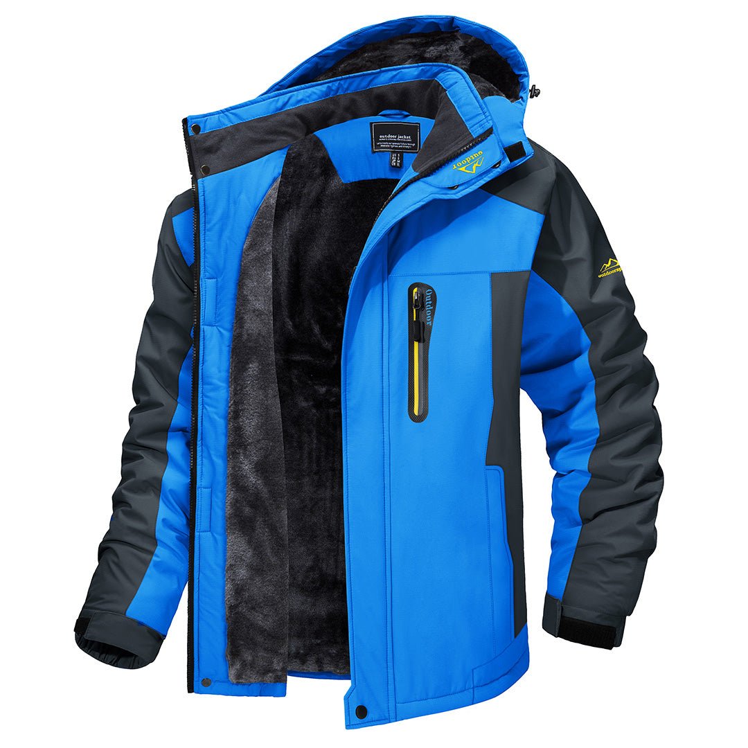 Chaqueta Resistente al Frío para Hombre con Cierre de Cremallera Completo