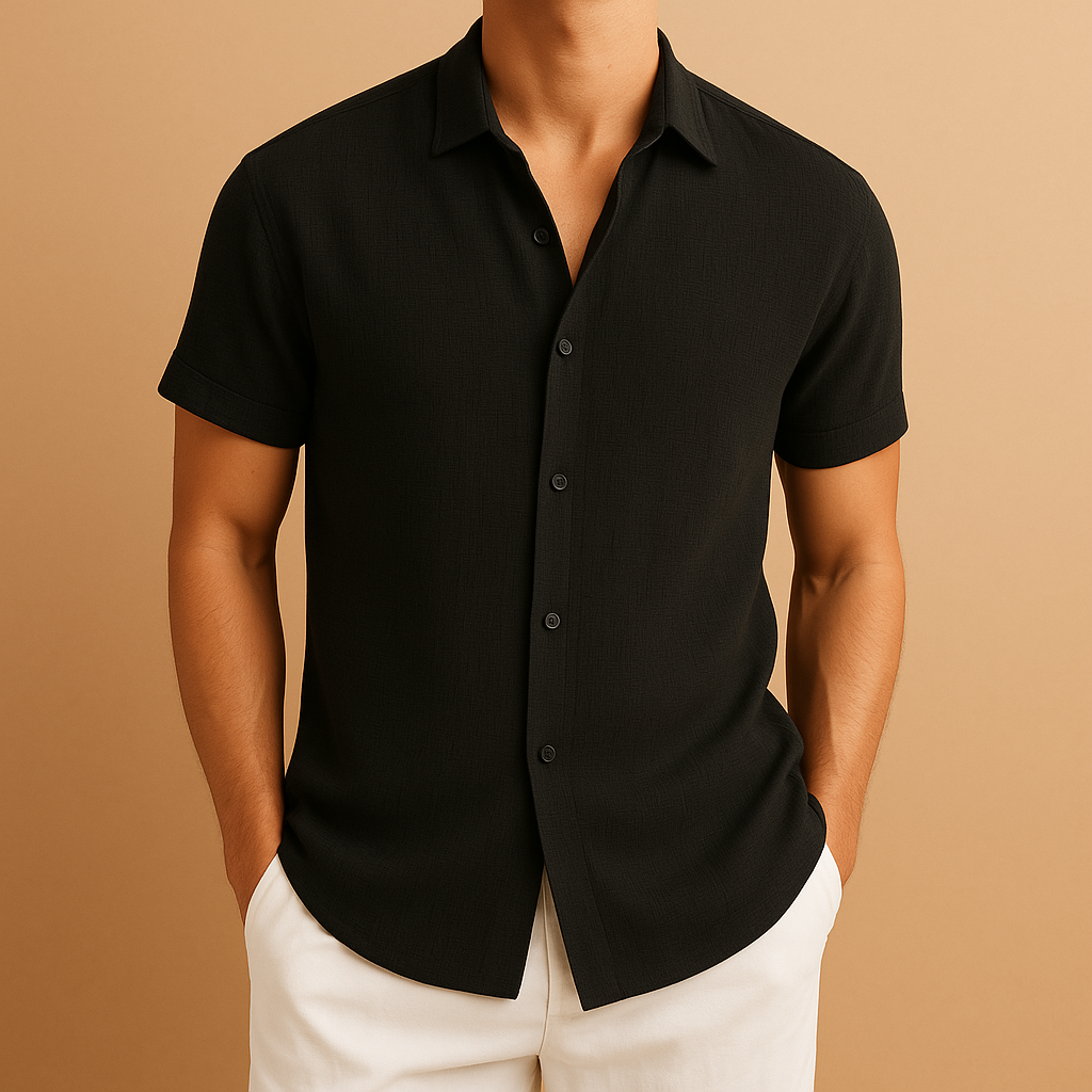 Camisa De Manga Corta Para Hombre
