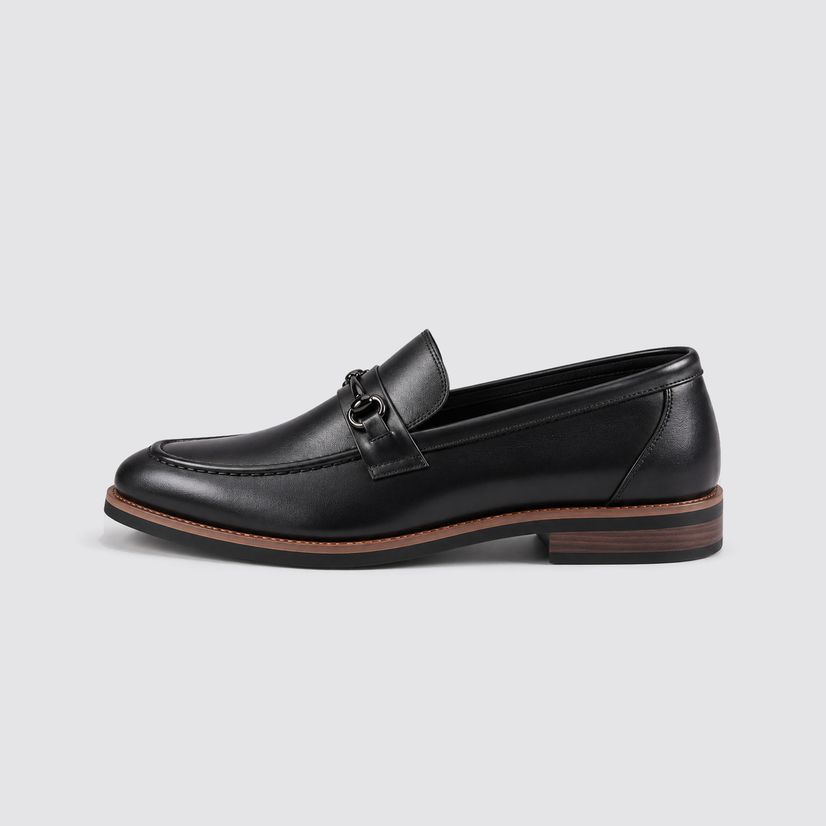 Mocasini eleganți pentru bărbați, cu branț căptușit și talpă de cauciuc
