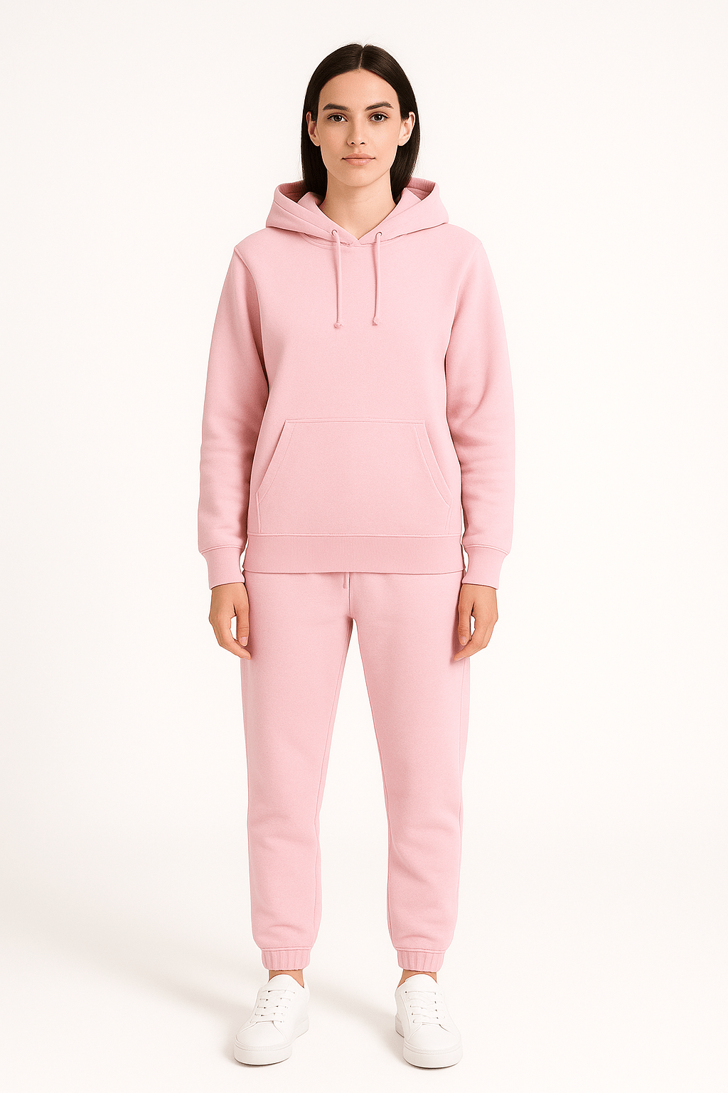 Conjunto de Chándal Unisex con Sudadera de Capucha y Jogger de Cintura Ajustable