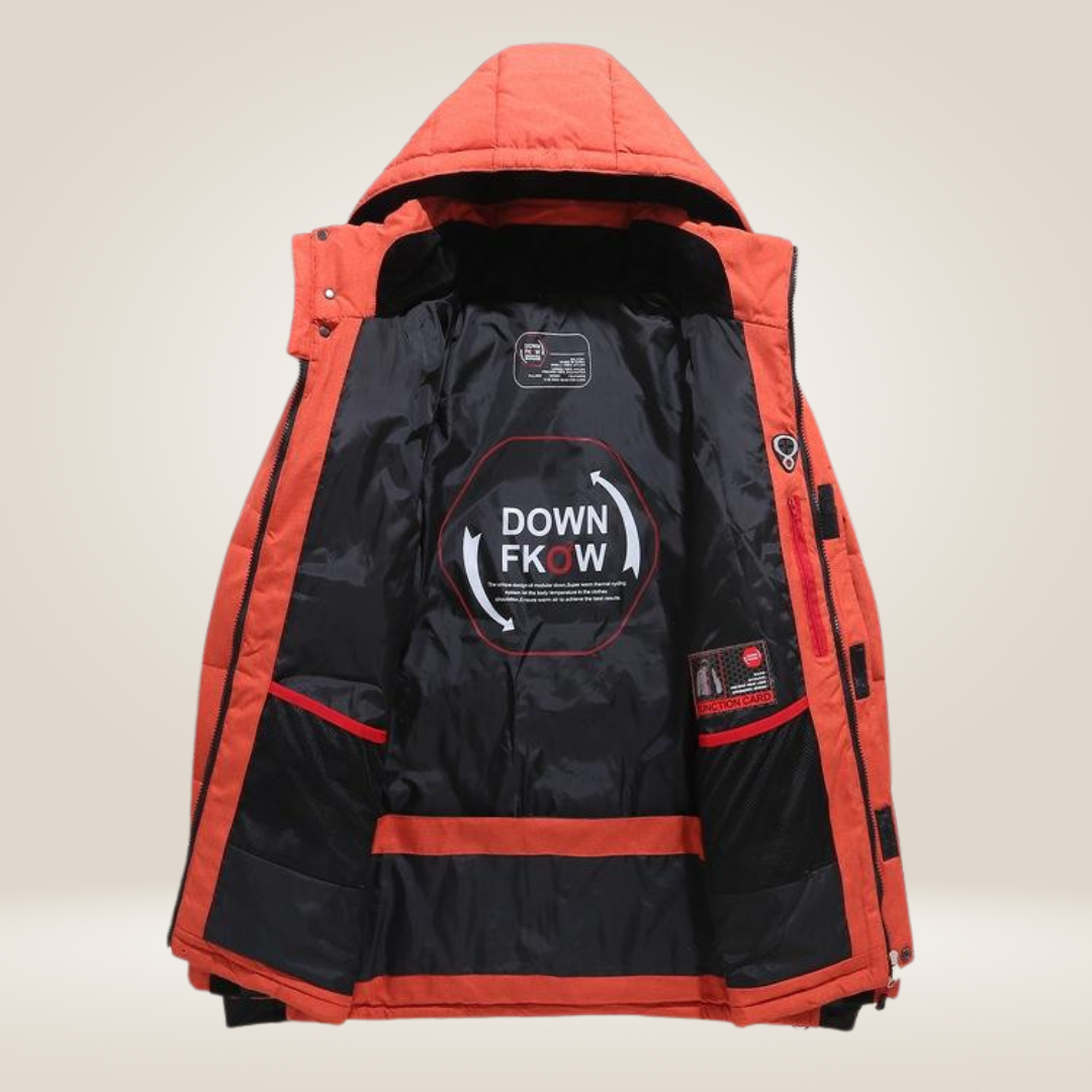 Veste matelassée en duvet pour homme avec finition déperlante