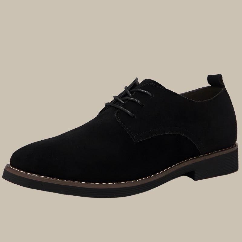 Zapatos de vestir para hombre mocasines de cuero sintético con cordones elegantes