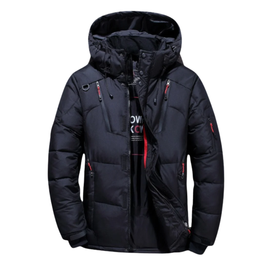 Veste matelassée en duvet pour homme avec finition déperlante