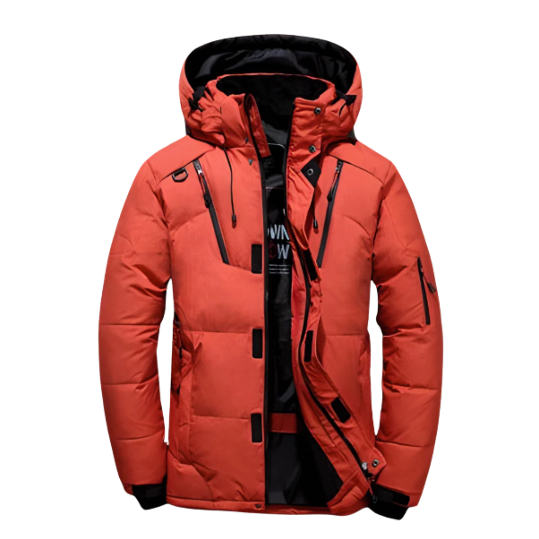 Veste matelassée en duvet pour homme avec finition déperlante