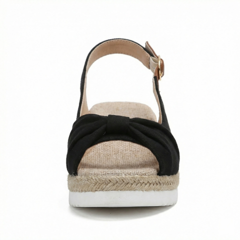 Sandalias de cuña para mujer — Plataforma cómoda con cierre de hebilla casual