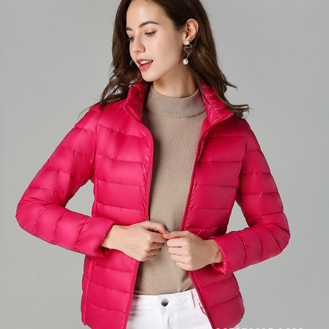 Chaqueta Impermeable Ligera para Mujer con Bolsillos Multifuncionales