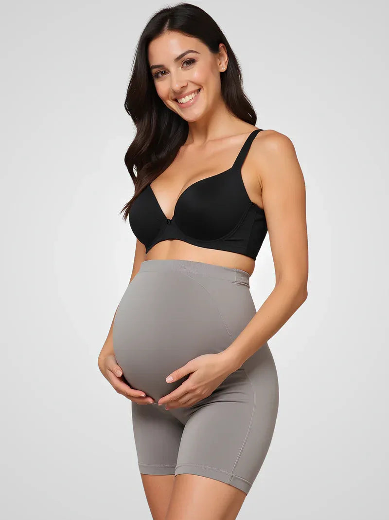 Pantalón corto maternidad talle alto soporte