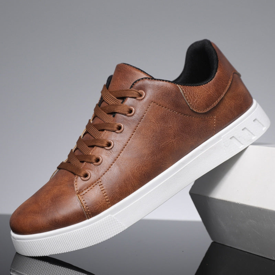 Zapatillas de Cuero para Hombre con Cordones y Silueta Clásica