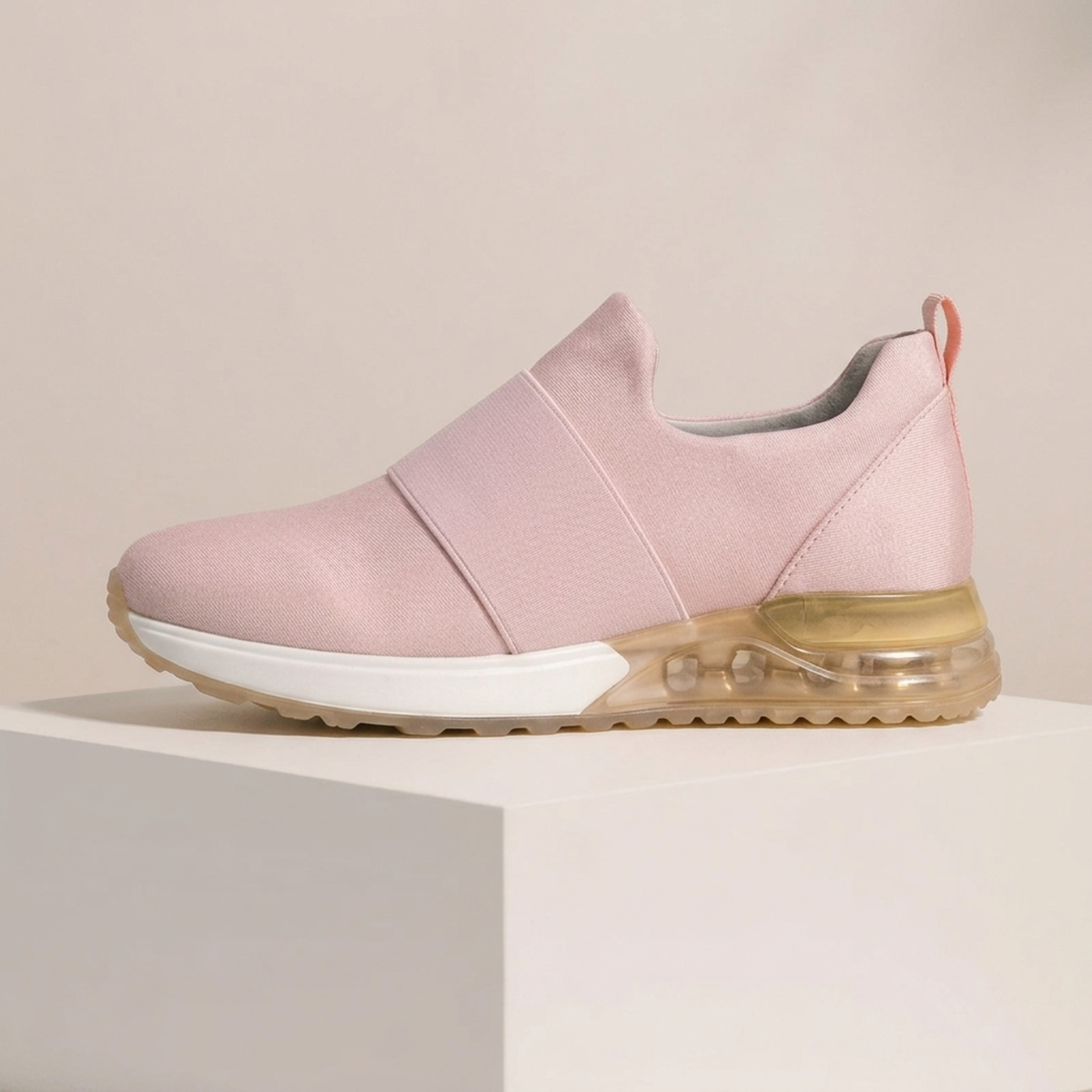 Baskets de Sport pour Femme Sans Lacets avec Semelle en Caoutchouc et Doublure en Coton