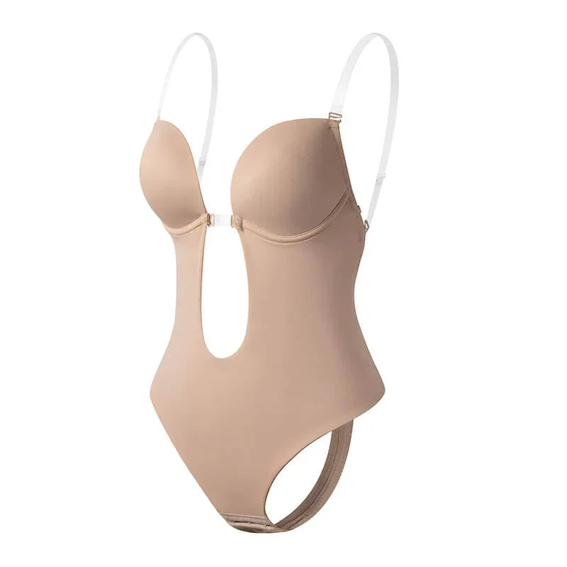Body Moldeador Mujer Escote Profundo Espalda Descubierta