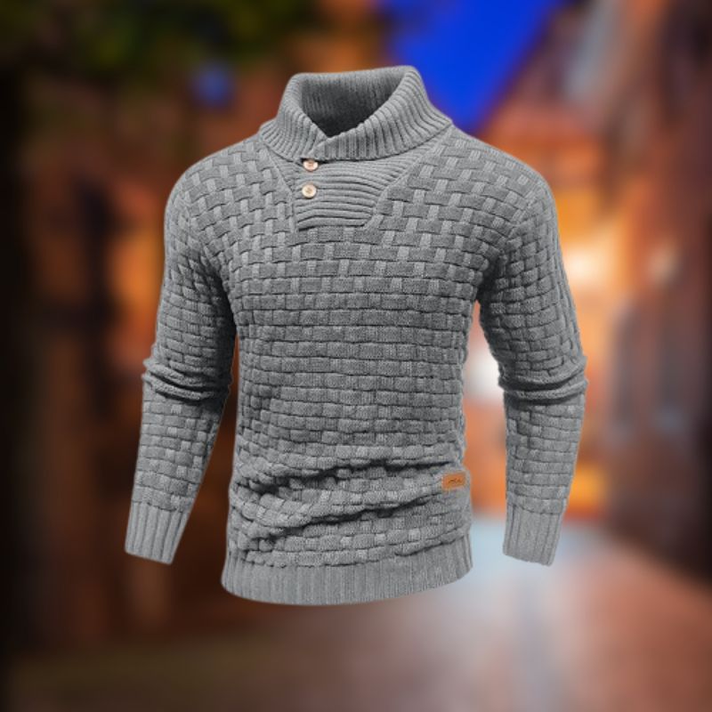 Jersey Térmico de Algodón para Hombre con Puños y Bajo de Canalé