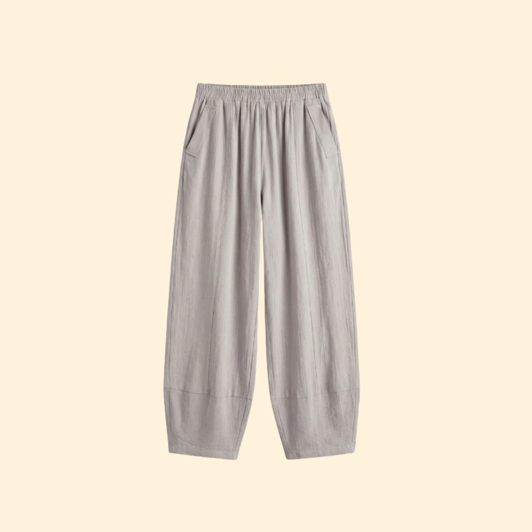 Pantalones Capris para Mujer con Cintura Elástica y Corte Holgado