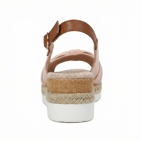 Sandalias de cuña para mujer — Plataforma cómoda con cierre de hebilla casual
