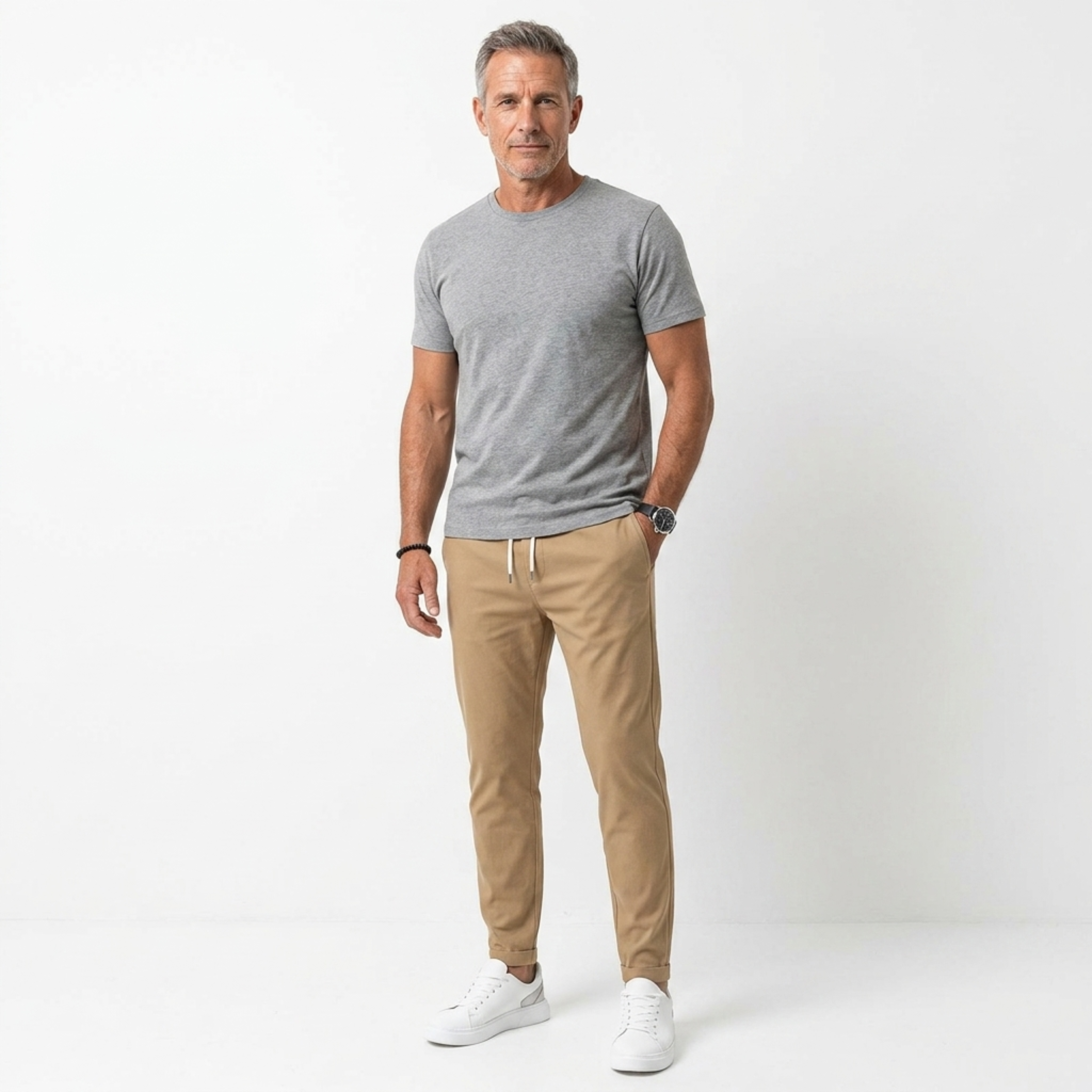 Pantalones elásticos hombre | corte slim fit uso diario