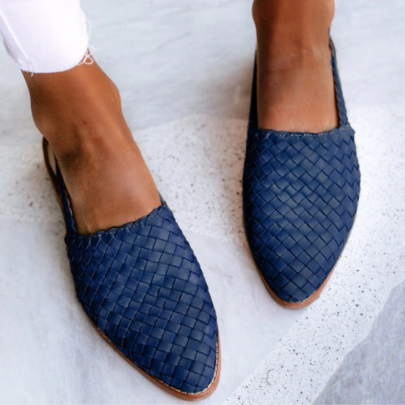 Sandalias de mujer - calzado trenzado con tira ajustable - playa