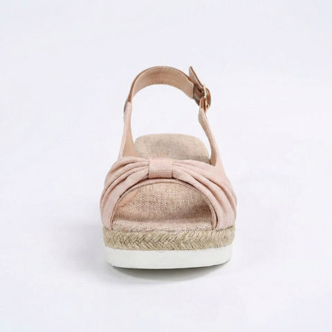 Sandalias de cuña para mujer — Plataforma cómoda con cierre de hebilla casual